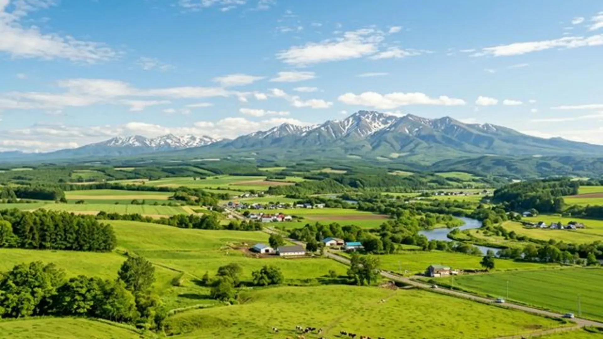 北海道十勝平野 エゾシカの生息地